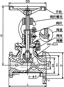 J41W保溫截止閥結(jié)構(gòu)圖