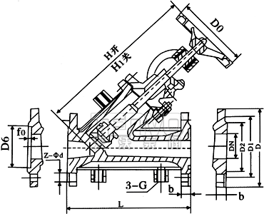 J45W直流式夾套保溫結(jié)構(gòu)圖