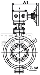 保溫蝶閥結(jié)構(gòu)圖
