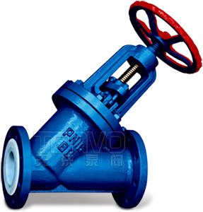 J45F46直流式襯氟截止閥實物圖