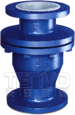 旋啟式襯氟止回閥實(shí)物圖