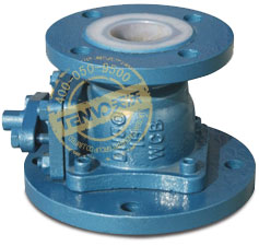 襯氟放料球閥實物圖