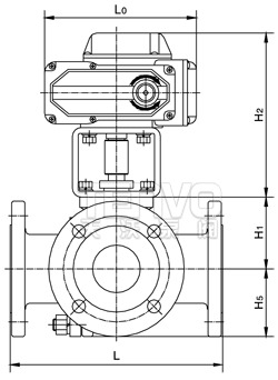 電動三通球閥結(jié)構(gòu)圖