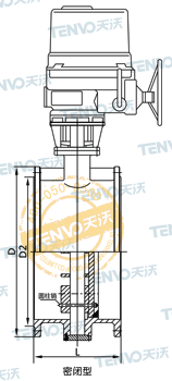 電動通風(fēng)蝶閥結(jié)構(gòu)圖
