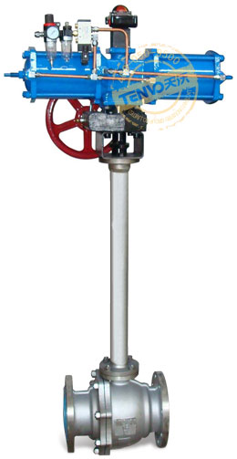 氣動法蘭低溫球閥