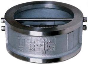 H76H型雙瓣旋啟式對夾式止回閥實(shí)物圖