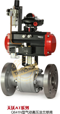 Q641N鍛鋼高壓氣動(dòng)法蘭球閥