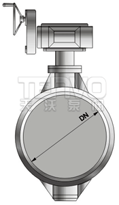 焊接蝶閥結(jié)構(gòu)圖