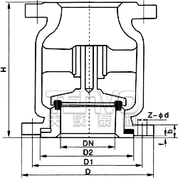 立式止回閥結(jié)構(gòu)圖
