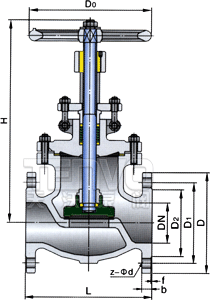 美標(biāo)截止閥實(shí)物圖