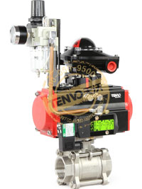 三片式內(nèi)螺紋氣動(dòng)球閥