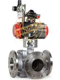 三通式氣動(dòng)球閥