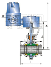 電動(dòng)全焊接固定球閥結(jié)構(gòu)圖