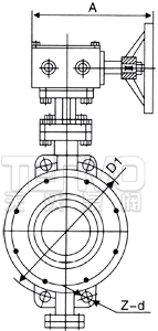 對夾式日標(biāo)蝶閥結(jié)構(gòu)圖