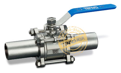 加長(zhǎng)型三片式焊接球閥實(shí)物圖