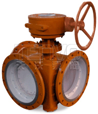 金屬硬密封三通蝶閥