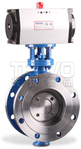 法蘭式氣動調(diào)節(jié)蝶閥實物圖