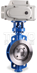 對夾式電動調(diào)節(jié)蝶閥實物圖