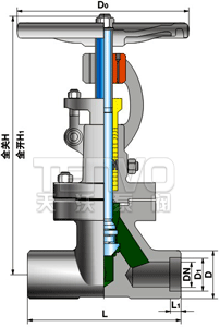 對焊式真空隔離截止閥結(jié)構(gòu)圖